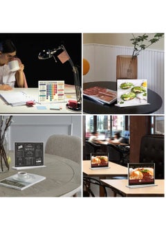 Excefore Acrylic Sign Holder A5 T-Shape Advertising Display Clear Menu Card for Photo Office Restaurant Cafe  Shop (A5 5 Pack)  - Image 3