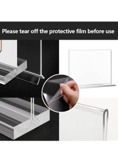 Excefore Acrylic Sign Holder A5 T-Shape Advertising Display Clear Menu Card for Photo Office Restaurant Cafe  Shop (A5 5 Pack)  - Image 5