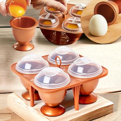 Copper Chef Eggs (Small)- Copper Chef Egg Cooker- No Peel Soft, Hard and Poached Eggs Without The Shell … - Image 4