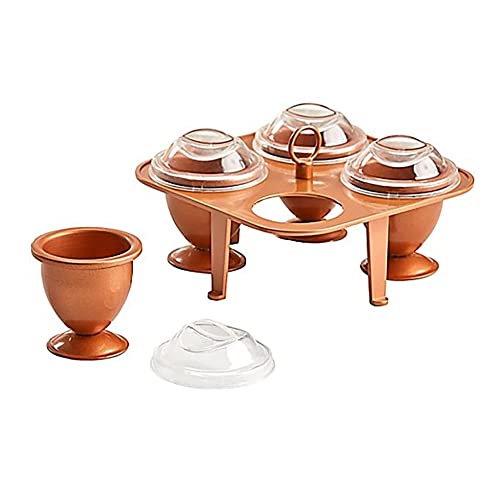 Copper Chef Eggs (Small)- Copper Chef Egg Cooker- No Peel Soft, Hard and Poached Eggs Without The Shell … - Image 1