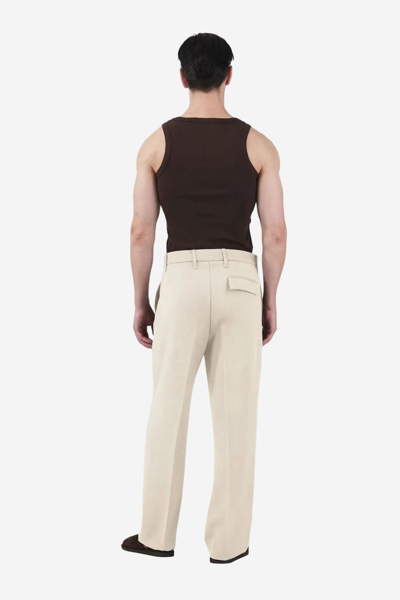 GIESTO Mid Waist Straight Leg Tailored Trousers - Image 3