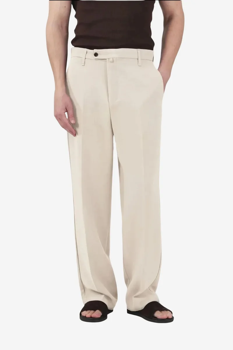 Giesto GIESTO Mid Waist Straight Leg Tailored Trousers