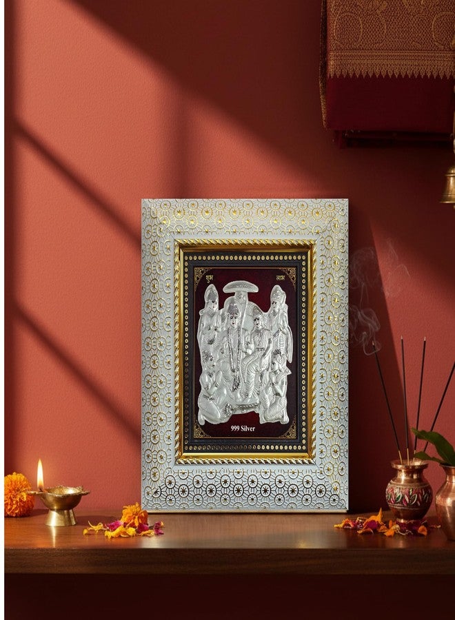 ARTSMINE - Silver Ram Darbar Wall Frame - 999 Silver Art|Premium Finish|Auspicious Spiritual Décor|Ideal for Pooja & Gifting - 1 Unit - Image 5