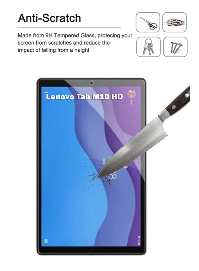 NAFCO Lenovo Tab M10 HD- 10.1 Inch Tempered Glass Screen Protector – High Transparency, Delicate Touch, Anti-Explosion, Smooth Arc Edges, Easy Installation, Screen Protector for Lenovo Tab M10 HD- 10.1 Inch - Image 2