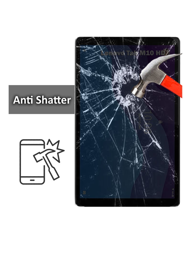 NAFCO Lenovo Tab M10 HD- 10.1 Inch Tempered Glass Screen Protector – High Transparency, Delicate Touch, Anti-Explosion, Smooth Arc Edges, Easy Installation, Screen Protector for Lenovo Tab M10 HD- 10.1 Inch - Image 3