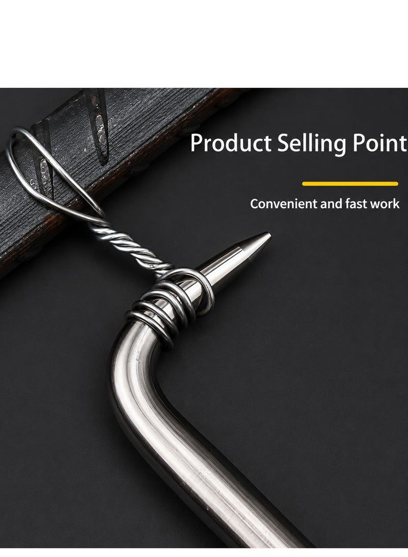 DEFAONS Stainless Steel Hook Pick Tool 16941, Precision Curved Hook Scraper Tool for O Ring Seal Removal, Automotive Oil Seal Picker, Gasket Removal Hook, Mechanical Repair Hand Tool for Garage Workshop and Industrial Maintenance. - Image 4
