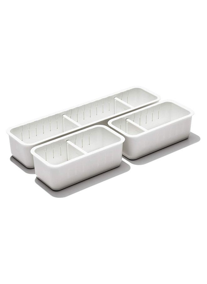 OXO - Slim Adjustable Drawer Bin Set Of 3 - Image 1