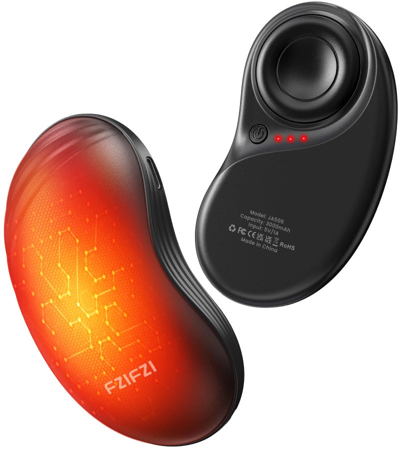 FZIFZI Hand Warmers Rechargeable, Electric Hand Warmers with Fidget Spinner, 2 Pack 6000mAh Reusable Charging Handwarmers, Magnetic Pocket Heater Gifts for Women, Men, Outdoor, Hunting, Fishing, Golf Camping - Image 1