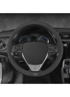 CAT Durable Easy Self-Wrapping Steering Wheel Protection Cover Black 14.5-15.5 Inch CASW-2201  - Image 4