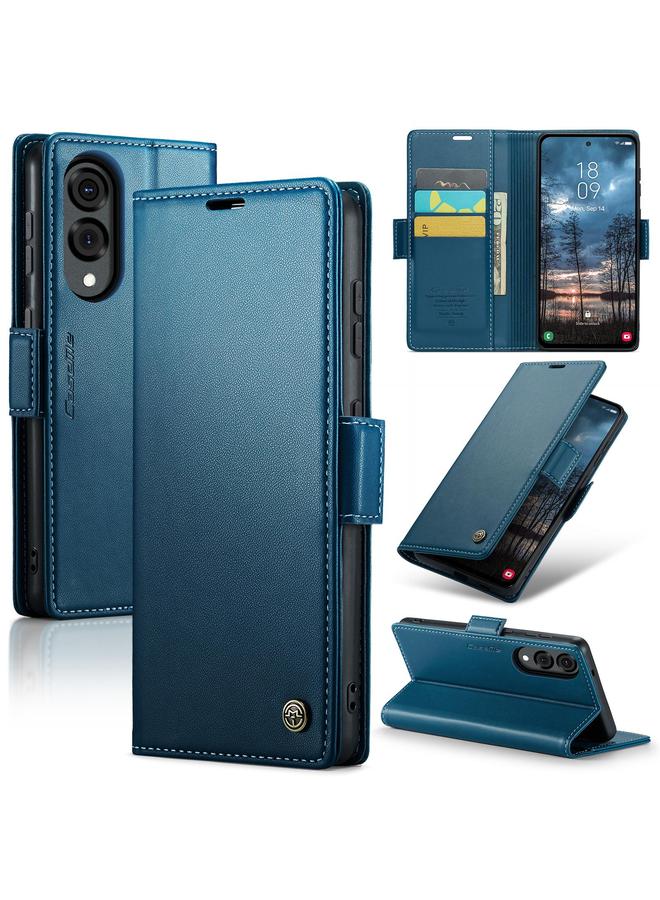 The Bros Case For Samsung Galaxy S25 Edge 5G 023 Butterfly Buckle Litchi Texture RFID Anti-theft Leather Phone Case