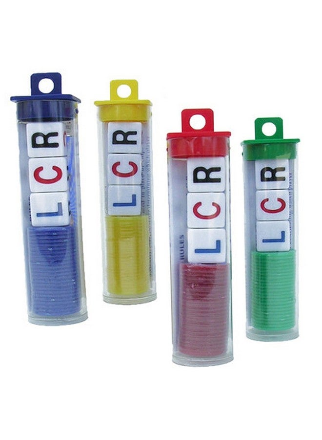 Left Center Right Dice Game - 4 Sets - (Assorted Colors)