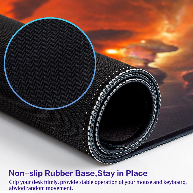 Canjoy Gaming Mouse Pad, Large Extended Mouse Pad Big Computer Mousepad for Home Office Gaming Work 31.5x15.7inch - Image 5