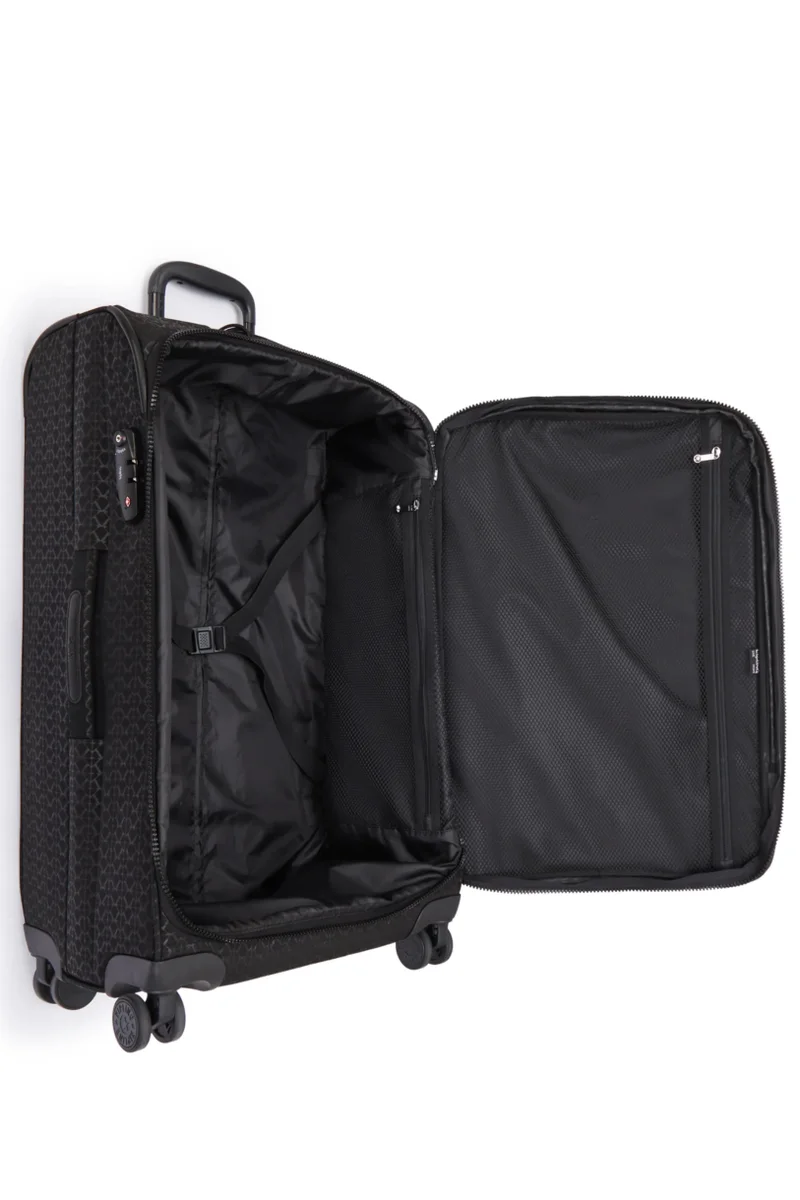 Kipling  New Youri Spin Medium Expandable Wheeled Female Luggage - Signature Emb  | Best Price UAE