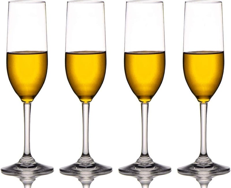 BRUSHFINCH Crystal Wine Glasses 180 ml Lead Free Clear Classic Design Perfect for Red Wines White Wines Crystal Glass Pure Stemware Collection Cabernet Red Wine Glass Set of 6 Clear - Image 1