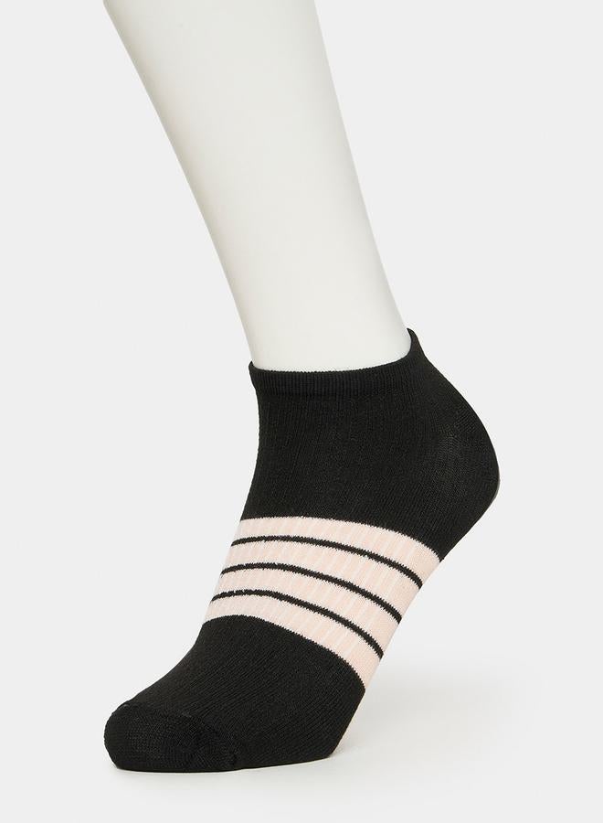 Styli Pack of 5 - Striped Detail Ankle Socks  - Image 2