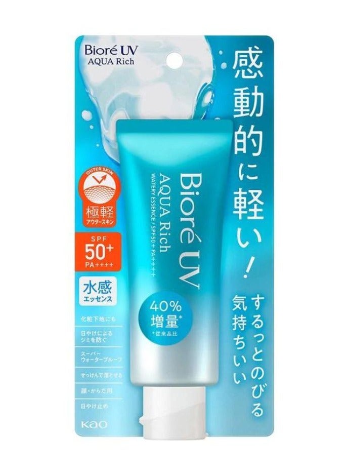 Biore UV Aqua Rich Watery Essence Sunscreen SPF50 SPF50+ PA++++ 70g - Image 2