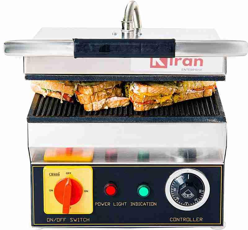 KIRAN ENTERPRISES KIRAN ENTERPRISES Premium Range 2 Step 4 Slice Sandwich Griller For Hotels And Restaurants 2500 Watts White  - Image 4