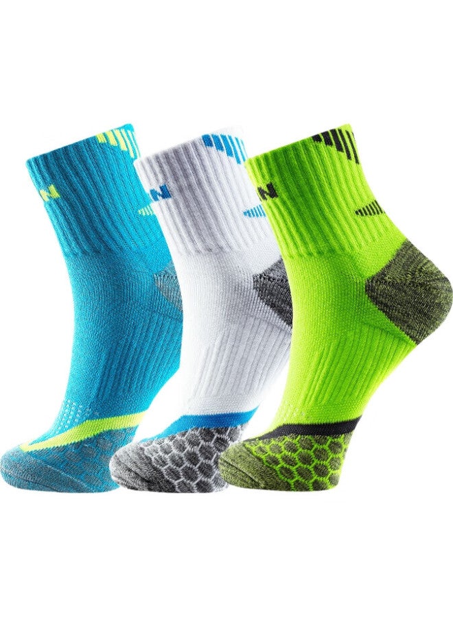 TAAN Badminton Socks, Sports Socks, Thickened Terry Bottom, High Tube Men'S Socks, T345 Mixed Colors, 3 Pairs Per Pack - Image 2