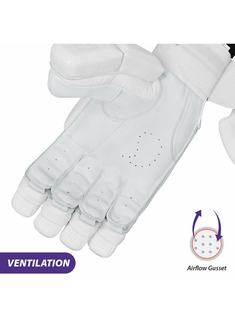 DSC - Krunch 7.0 Batting Gloves | Size: S | For Mens | Material: Leather | High-quality sheep leather palm for superior grip and feel - Image 1