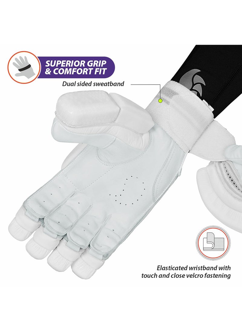 DSC Krunch 7.0 Batting Gloves | Size: S | For Mens | Material: Leather | High-quality sheep leather palm for superior grip and feel  - Image 5