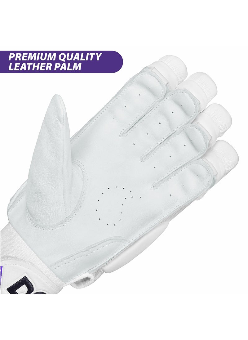 DSC - Krunch 7.0 Batting Gloves | Size: S | For Mens | Material: Leather | High-quality sheep leather palm for superior grip and feel - Image 1
