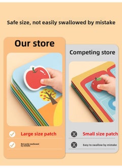 Generic Quiet Hand-tearing Cloth Book Baby Toys 0-1 Year Old Tear-tearing Book Baby 6 Months 12 Early Education Velcro Can Bite-Color:[0-6 Years Old] Enlightenment Book + Math Book + Literacy Book (play When You Get It)  - Image 5