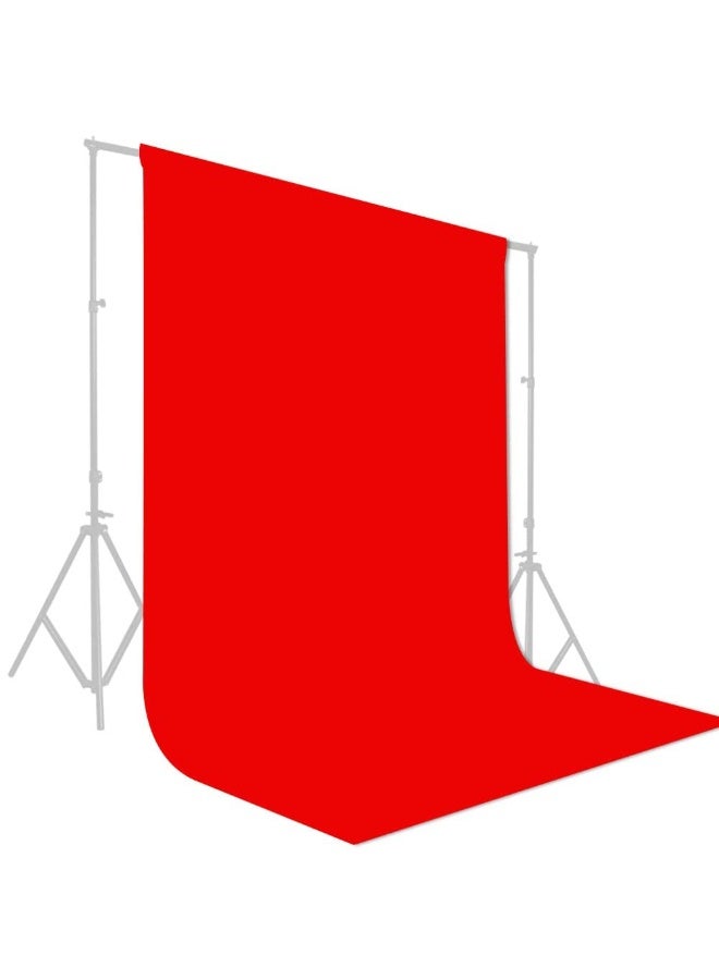 3*6m Collapsible Backdrop Photo Booth Background Polyester Cotton Backdrop for YouTube Video Recording Photography Video Television Screen Birthday Wedding Party (Red) - Image 5