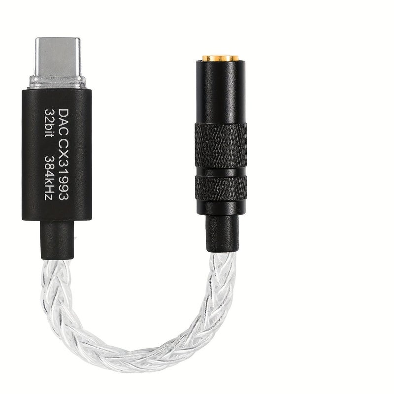 USB C Type C to 3.5mm DAC Headphone Adapter with Digital Decoding and Amplifier Black Brown Color for Samsung Galaxy S23 S22 S21 S20 Ultra iPad Pro iPhone 15 16 Xiaomi OnePlus - Image 4
