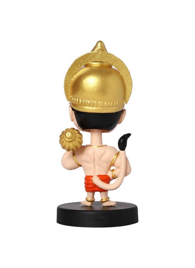 TechPro Techpro Super Hero Action Figure Limited Edition Bobblehead with Mobile Holder for Car Dashboard, Office Desk & Study Table- (Hanuman)  - Image 4