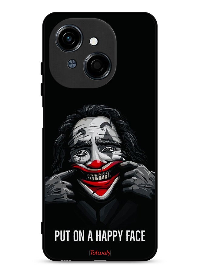 Tolwak Tecno Spark Go 1 4G Protective Case Cover Put On Happy Face - Image 1