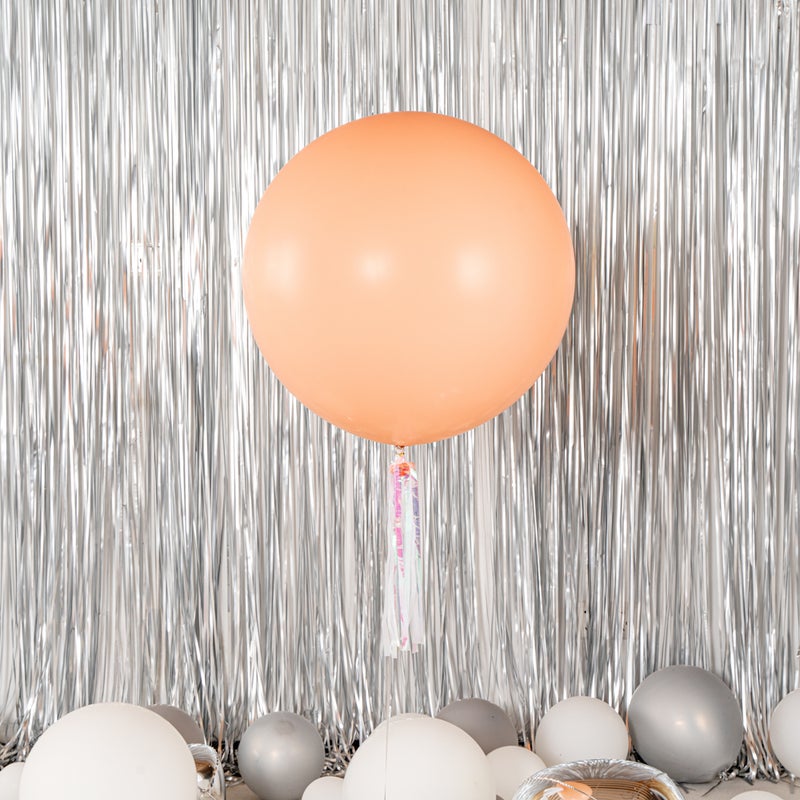 Restaurantware بالونات جومبو بالونيفاي 36 بوصة، 10 بالونات سميكة - لاتكس قوي، يمكن ملؤها بالهيليوم أو الهواء، بالونات دائرية عملاقة بلون برتقالي باهت، زينة لجلسات التصوير، حفلات الزفاف، أو الحفلات - Image 3