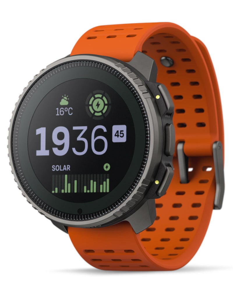 Suunto ساعة SUUNTO العمودية الشمسية الرياضية مع GPS، ساعة جري ببطارية تدوم 60 يومًا، ساعة ذكية متعددة الرياضات مع شاشة تعمل باللمس، دعم متقدم لصحة القلب والتعافي، نظام تحديد المواقع العالمي المزدوج، خريطة عالمية غير متصلة، تيتانيوم كانيون - Image 1