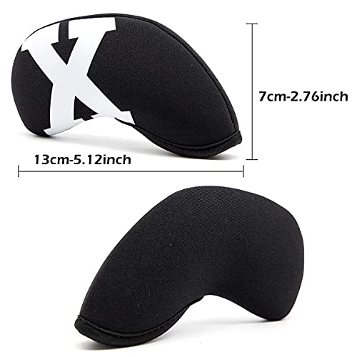 barudan golf Big Number Neoprene Golf Iron Covers Set - Club Head Covers - Wedge Iron Protective Headcover for Callaway, Ping, Taylormade, Cobra, Mizuno - Image 4