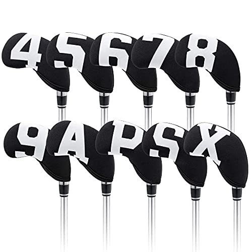 barudan golf Big Number Neoprene Golf Iron Covers Set - Club Head Covers - Wedge Iron Protective Headcover for Callaway, Ping, Taylormade, Cobra, Mizuno - Image 5
