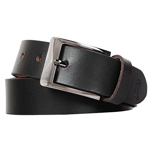 Creature Formal/Casual Black Color Genuine Leather Belts For Men (Length- 46 inches || BL-020-35MM) - Image 2