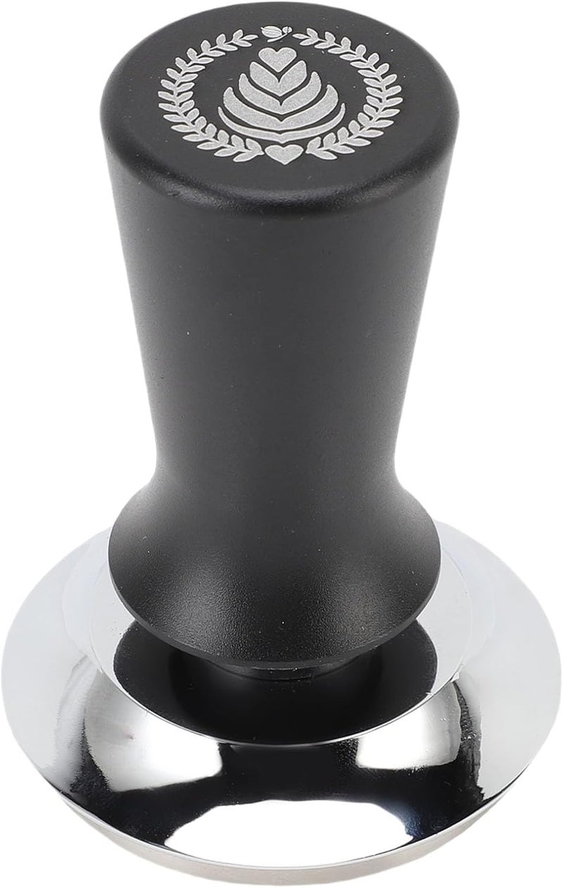 RIZGHWOY 58mm Coffee Tamper, 304 Stainless Steel, Automatic Calibrated Hand Press Tool for Cafe Home, Uniform Pressure, Black, 88x58mm - Image 1