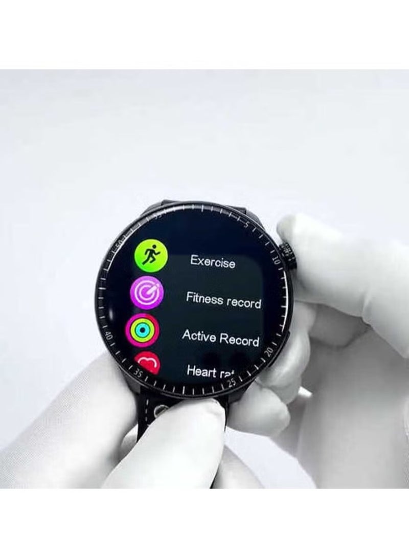 Haino Teko Germany RW40 Smart Watch – 53mm Full Screen Round Display, Wireless Charger, Advanced Health Tracking, Bluetooth Connectivity, Waterproof, Designed for Men & Boys – Black - Image 4