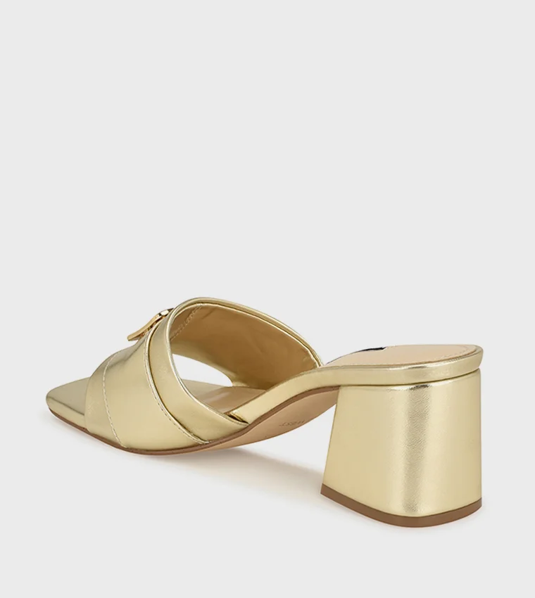 NINE WEST GALEY Embellished Block Heel Sandals