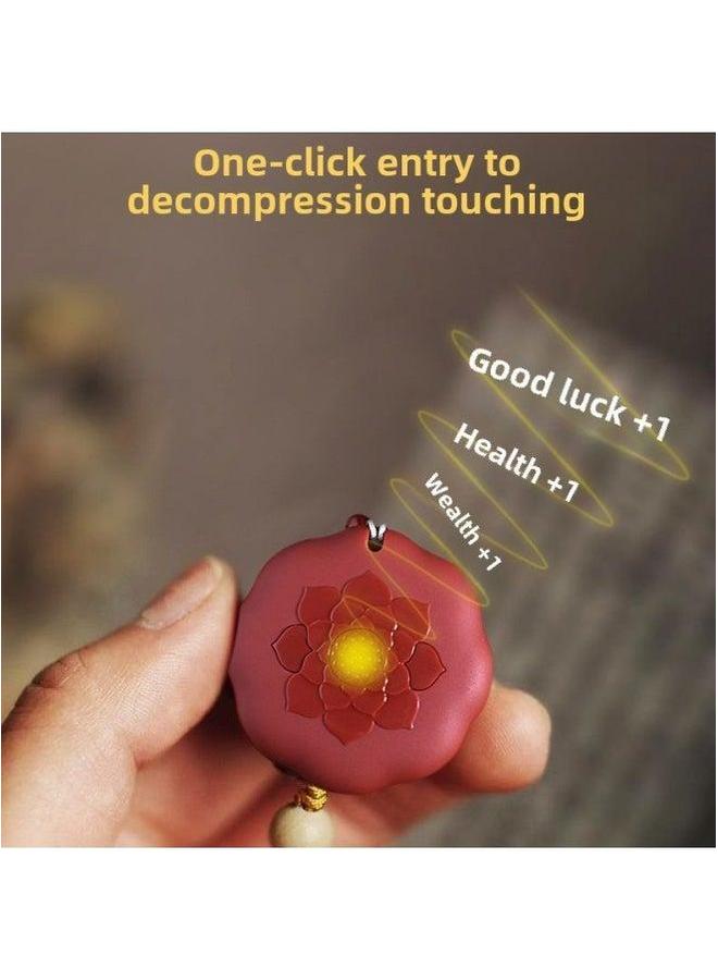 High Sound Quality Music Player Meditation Key Pendant Decompression Machine-Body Color:Red Empty Machine With Heart Insert Card-Memory Capacity:512MB - Image 2