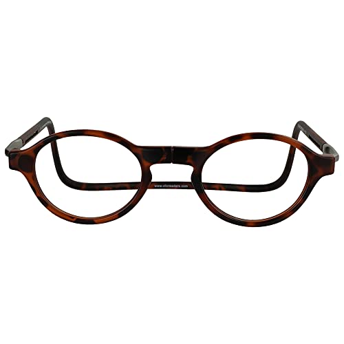 Clic Magnetic Reading Glasses for Men or Women, Computer Readers, Classic (S-M, Matte Tortoise, 1.25 Magnification) - Image 2