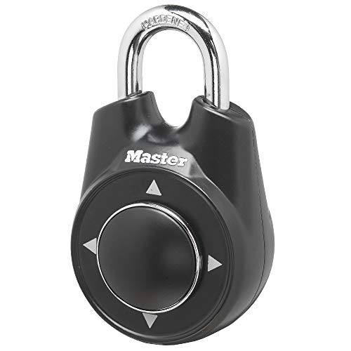 Master Lock 1500iD Set Your Own Directional Combination Padlock, Black - Image 1