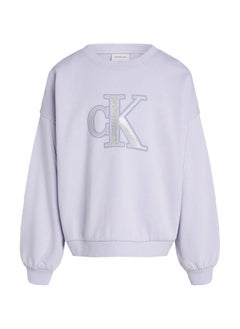 Calvin Klein Jeans Kids Metallic Logo Crew Neck Sweatshirt  - Image 4