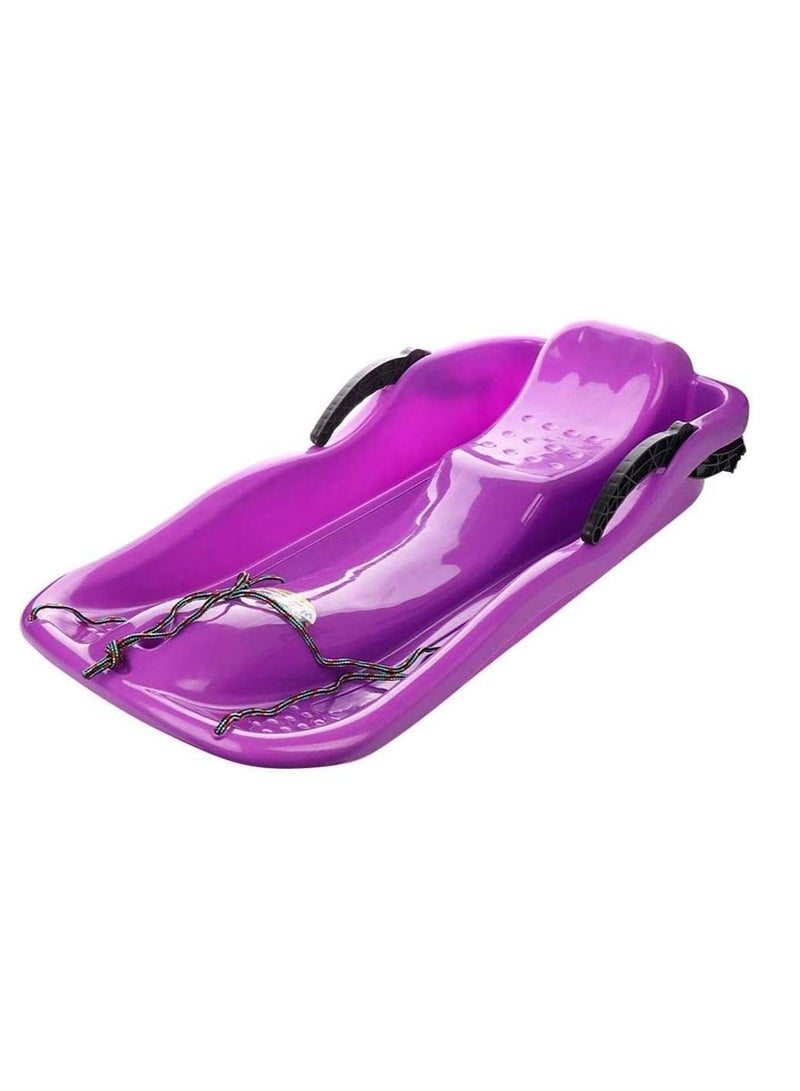 BLOOMING TIME All-Terrain Plastic Skiing Board for Snow Grass and Sand with Ski Pad Snowboard and Rope - Image 1