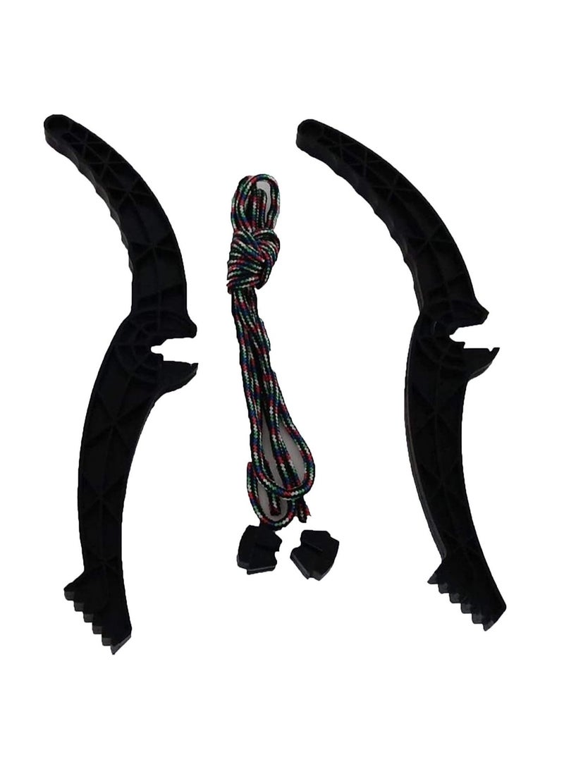 BLOOMING TIME All-Terrain Plastic Skiing Board for Snow Grass and Sand with Ski Pad Snowboard and Rope - Image 3