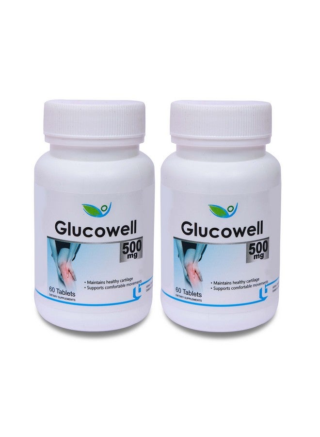 Biotrex Nutraceuticals Glucowell Glucosamine, Msm and Chondroitin 500mg - 60 Tablets | Pack of 2 - Image 1
