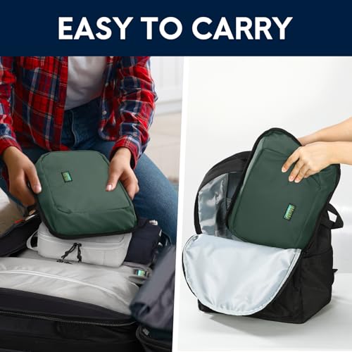 Haimont 50L Travel Duffle Bag for Men Women Foldable Sports Duffle Backpack for Gym Hiking Camping Workout Outdoor 60L with Pocket & Shoe Compartment, Upgrade, Army Green - Image 5