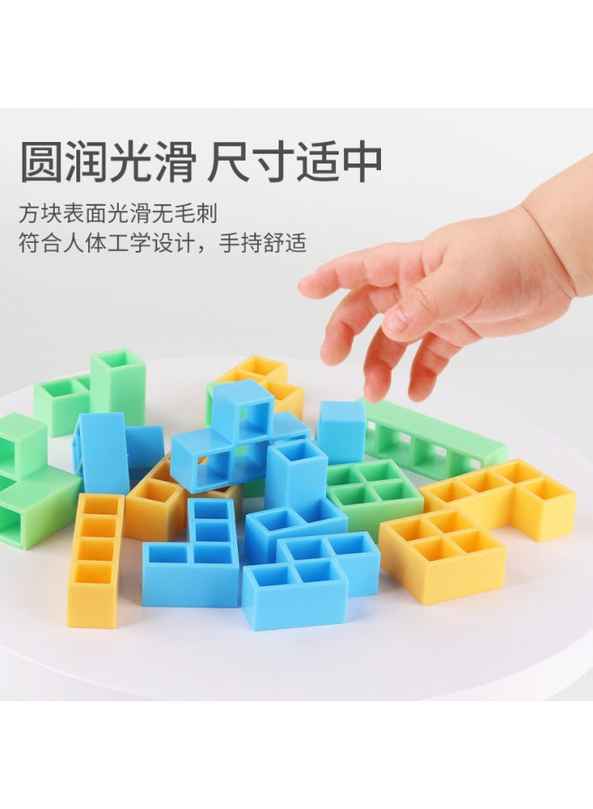 Shake The Same Tetris Balance Building Blocks Swing Stacked Children's Toys Stacked High Desktop Games - Image 4