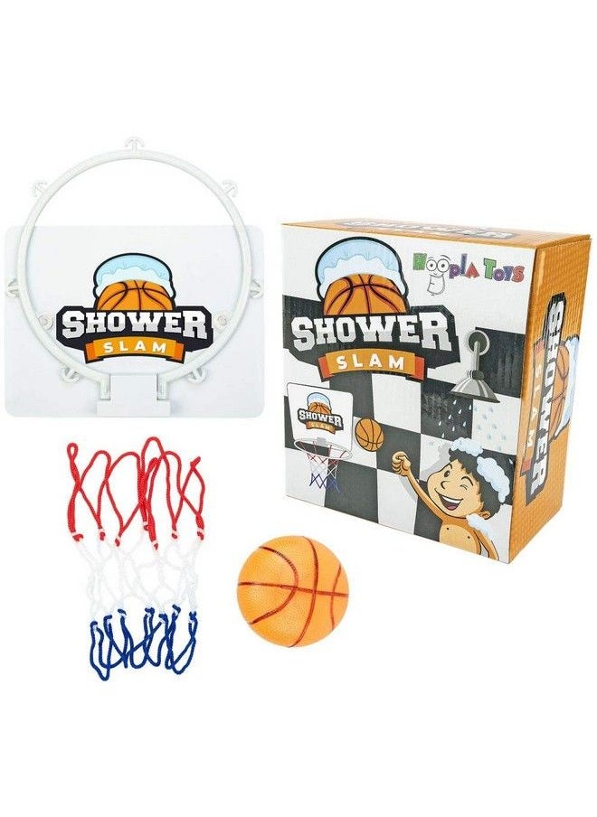 Hoopla Toys - Shower Slam Basketball Game Set Funny Bathroom Sports Bath Toy For Kids - Image 1