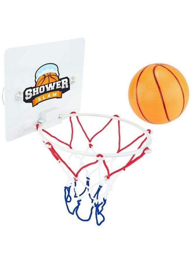 Hoopla Toys - Shower Slam Basketball Game Set Funny Bathroom Sports Bath Toy For Kids - Image 1