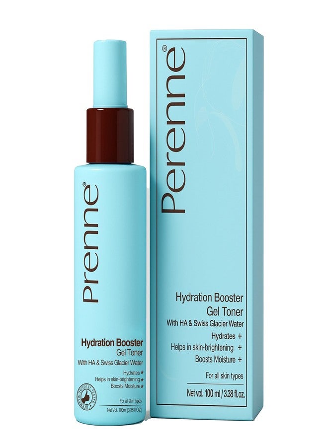 Perenne Hydration Booster Water Gel Toner with Hyaluronic Acid & Swiss Glacier Water | Lightweight Gel Formula for Deep Hydration & Brightening | For All Skin Types | 100ml - Image 1